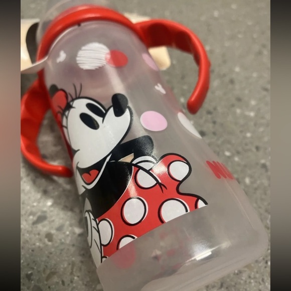 NUK Disney Large Learner Sippy Cup Minnie Mouse 10 Oz 1-Pack Spill Proof 9m+ - Picture 3 of 7